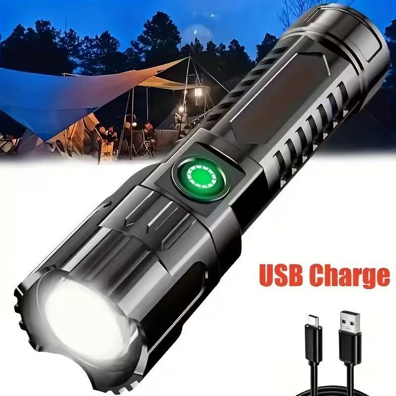 Outdoor Power Works - New High-power Led Flashlight USB Rechargeable