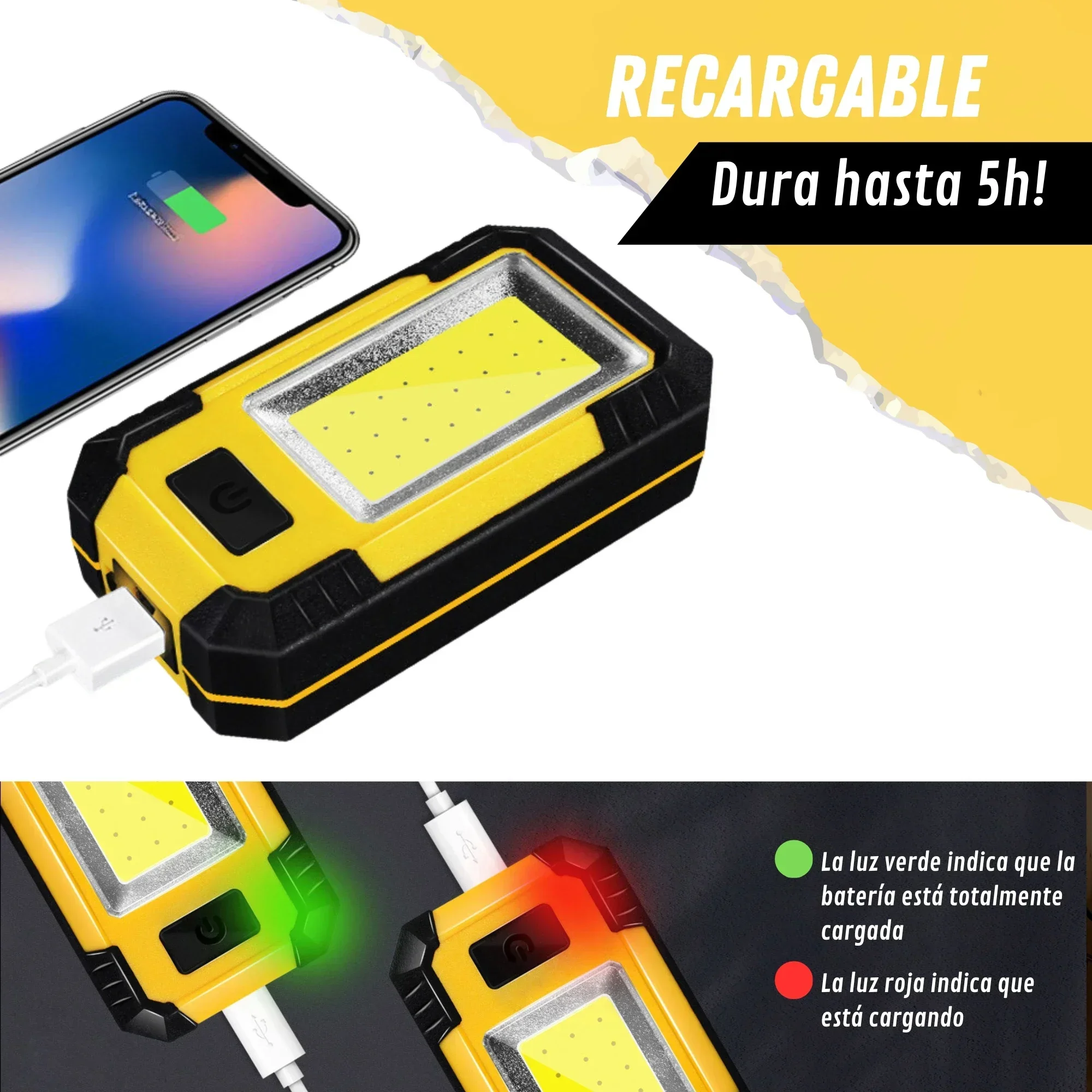 4000MaH Rechargeable Work Ligh - Outdoor Power Works ulasan dan harga
