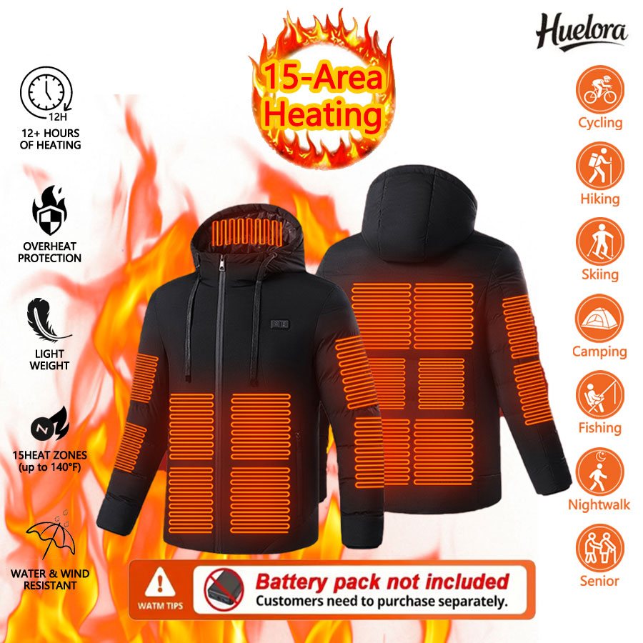 Huelora 11 Area Heated Jacket  - Outdoor Power Works ulasan dan harga