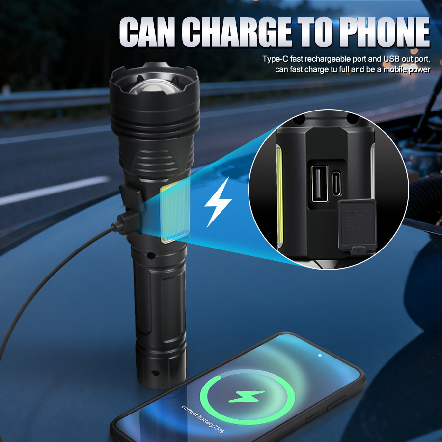 Powerful LED Handheld Flashlig - Outdoor Power Works ulasan dan harga