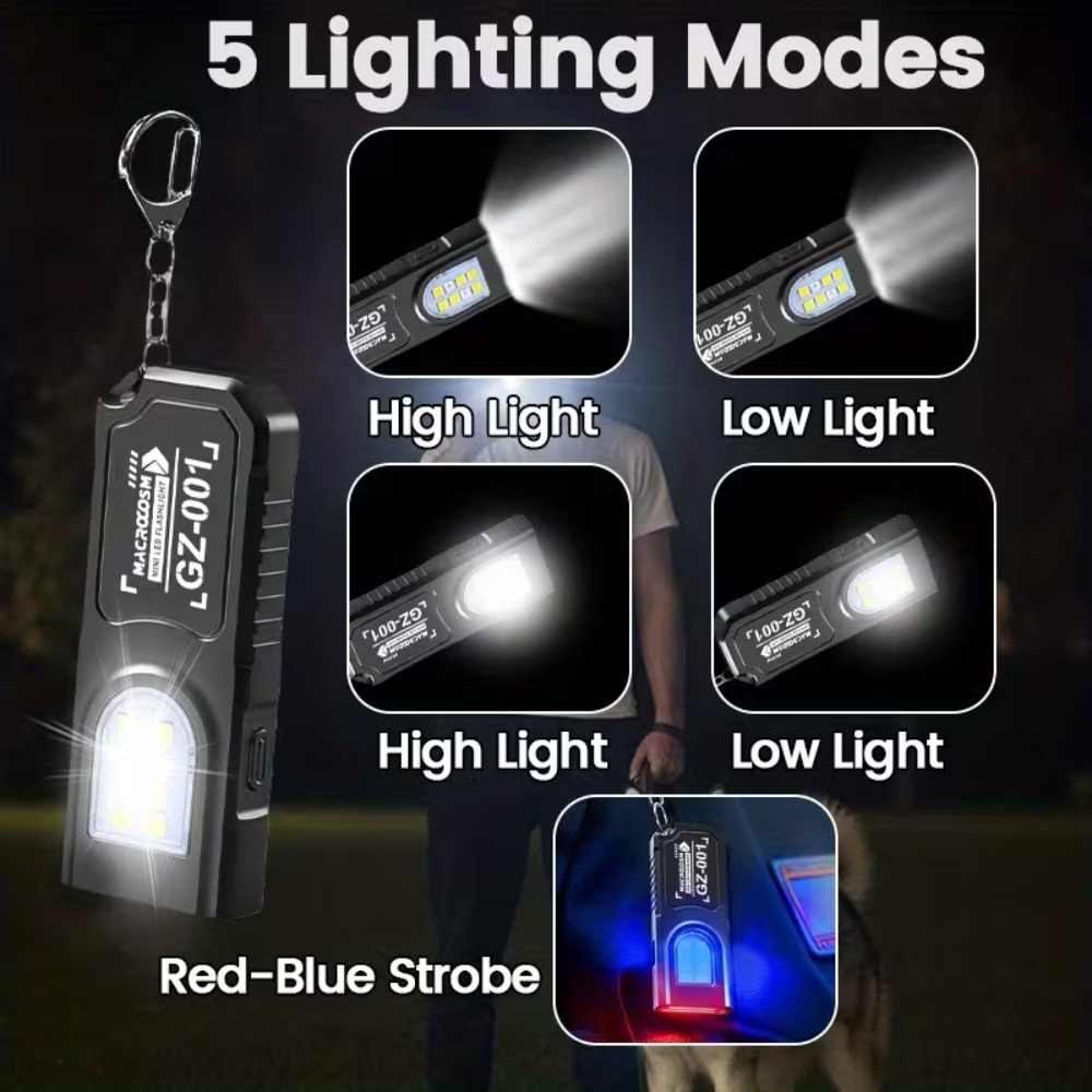 Mini COB LED Keychain Flashlig - Outdoor Power Works ulasan dan harga