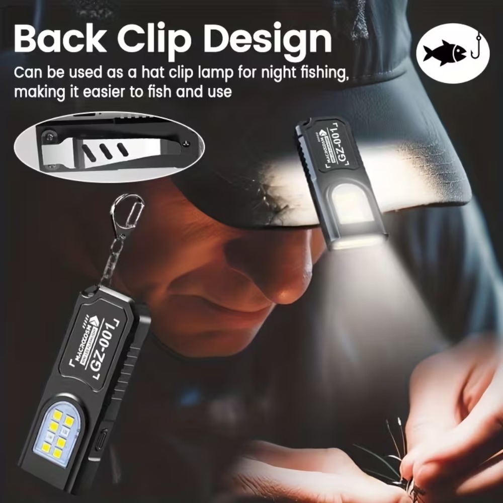 Mini COB LED Keychain Flashlig - Outdoor Power Works ulasan dan harga