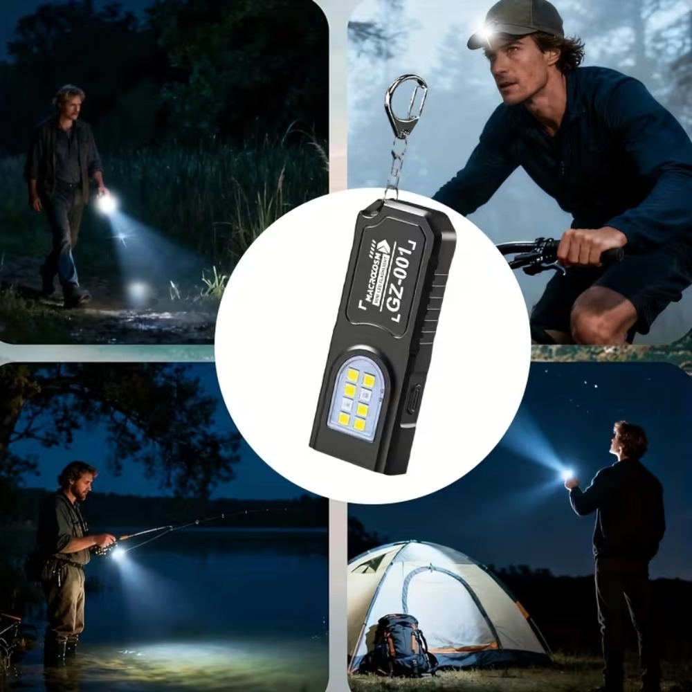 Mini COB LED Keychain Flashlig - Outdoor Power Works ulasan dan harga